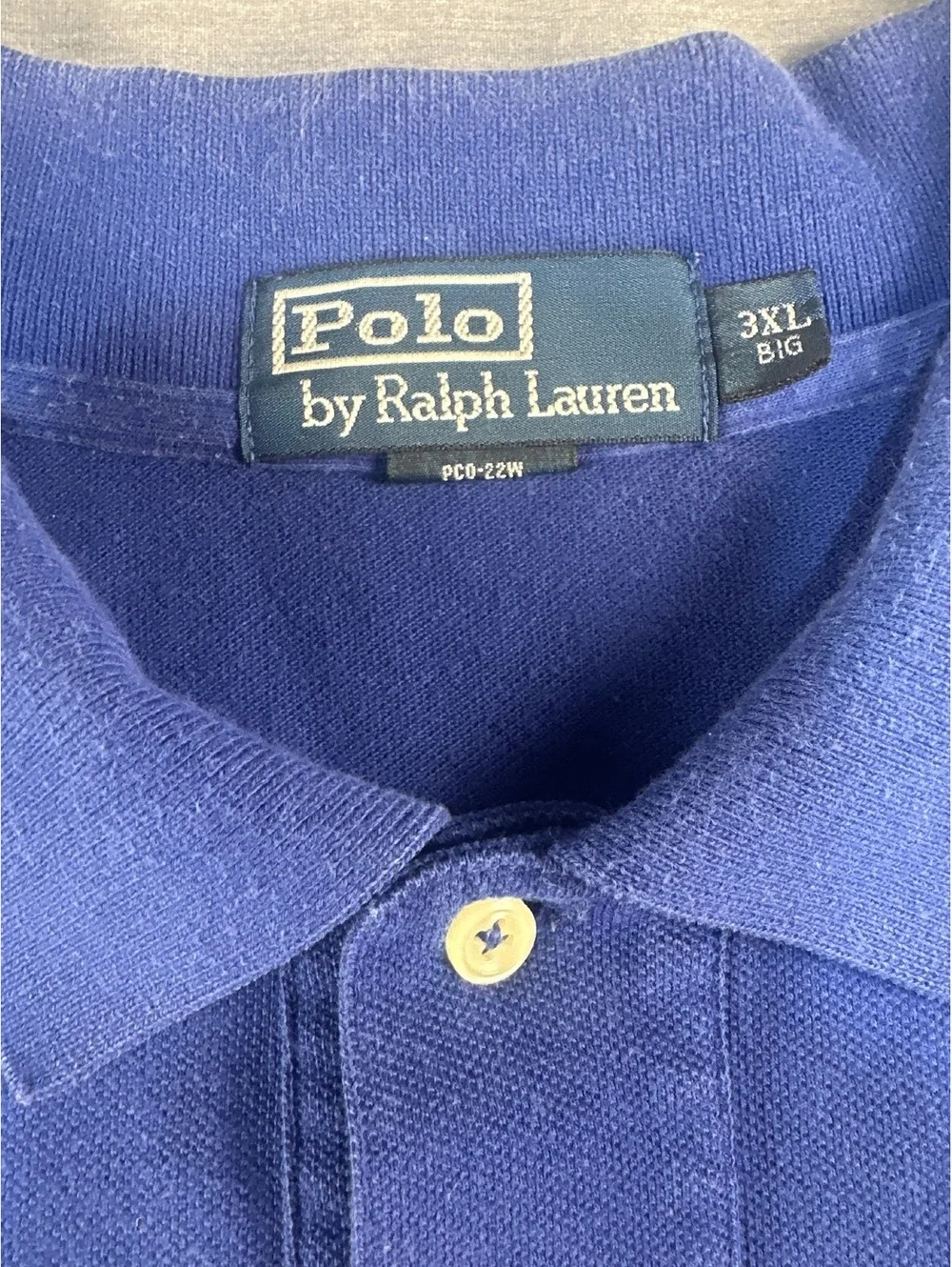Polo Ralph Lauren Men's Blue Polo Shirt Size 3XL Good Condition